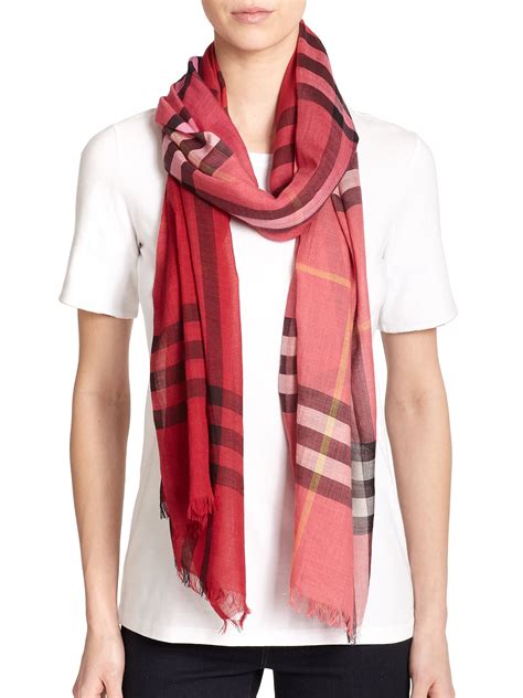 burberry silk scarf pink|burberry wool scarf small checked.